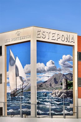 Mural artístico en Estepona