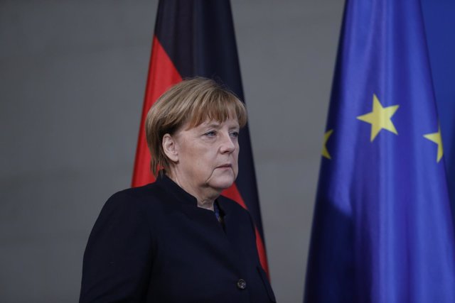 Merkel durante la rueda de prensa posterior al atentado de Berlín