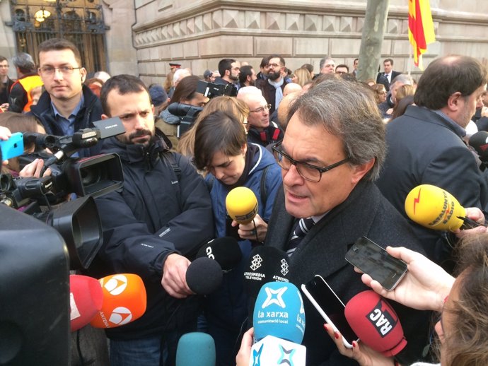 El expresidente catalán Artur Mas frente al TSJC