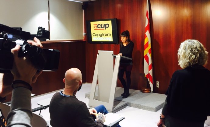 Rueda de prensa de la CUP Capgirem Barcelona