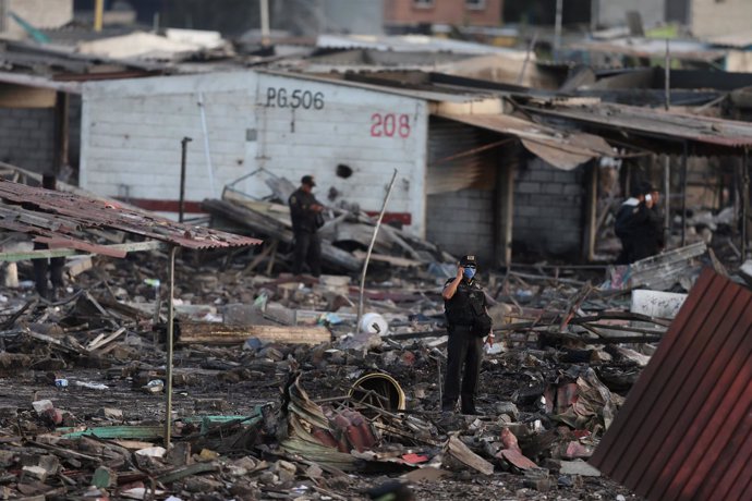 Mercado de fuegos artificiales de Tultepec tras las explosiones