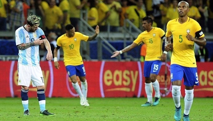 Messi en el Brasil - Argentina