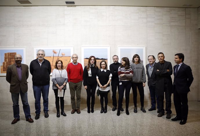 Un momento de la inauguración de la exposición