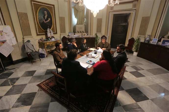 Reunión de la junta de portavoces del Ayuntamiento de Cádiz