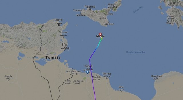 Avión Malta Secuestrado 