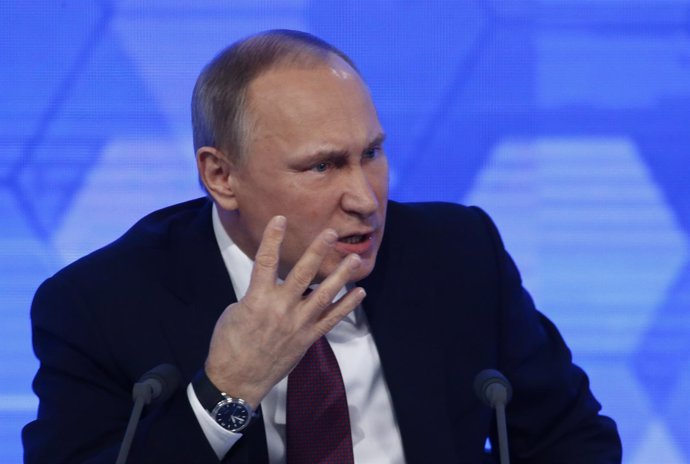 Vladimir Putin en su rueda de prensa anual 2016 
