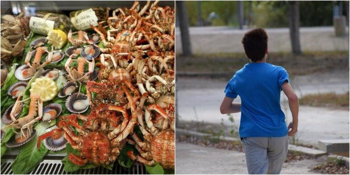 El marisco provoca muchas alergias, y algunos alimentos reaccionan al ejercicio