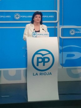 Concha Arruga, en la rueda de prensa