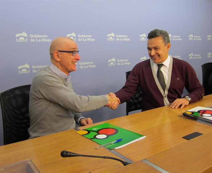 Firma convenio entre Fundación Rioja Deporte y ARPD