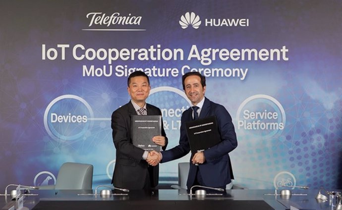 Huawei y Telefónica desarrollarán la tecnología NB-IoT 
