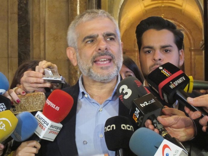 El portavoz de C's en el Parlament, Carlos Carrizosa