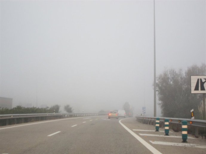 Niebla en las carreteras aragonesas.