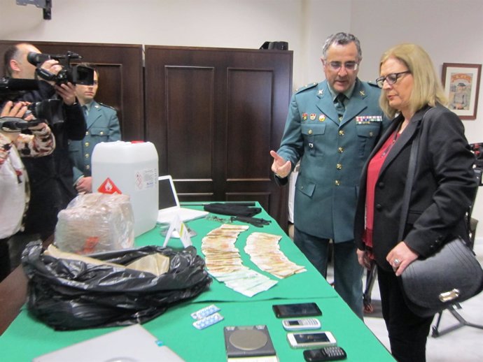 Luis Ortega junto a la subdelegada del Gobierno, Francisca Molina