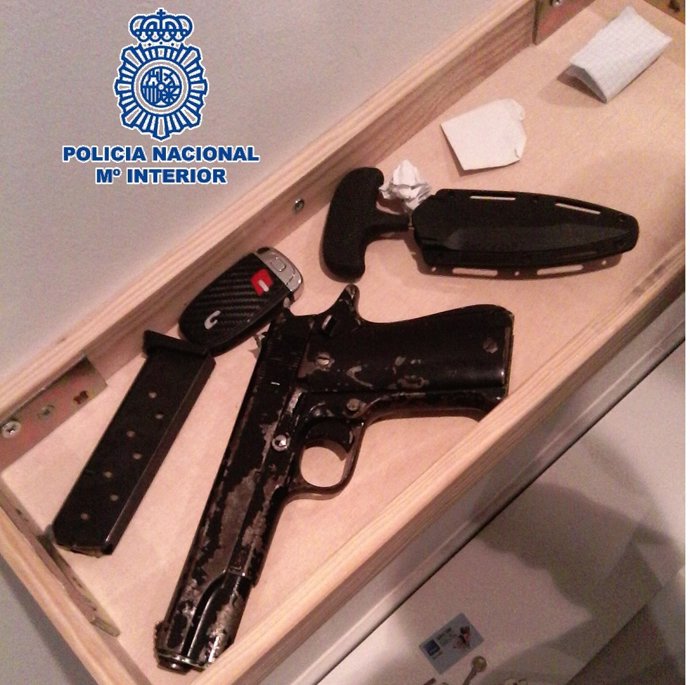 Armas intervenidas en una operación policial