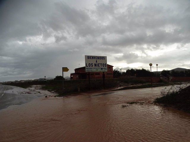 Entrada de aguas de lluvia desde las zonas agrícolas del Campo de Cartagena