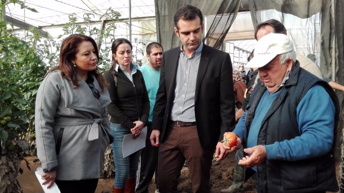 Visita de Carmen Crespo y Ramón Fernández-Pacheco a Rambla Morales