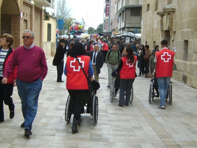 Voluntarios de la Cruz Roja
