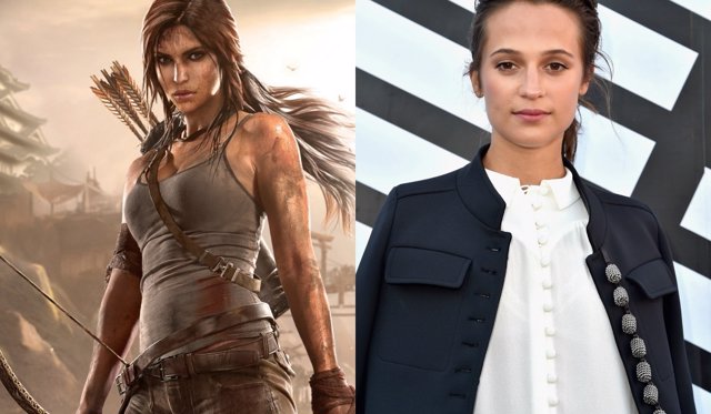 Lara Croft y Alicia Vikander