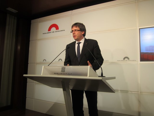 El presidente de la Generalitat, Carles Puigdemont