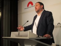 Oriol Junqueras: el Govern "no renuncia" al referéndum unilateral si no hay pacto