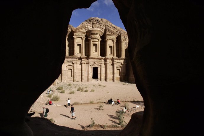 A view of ancient city of Petra
