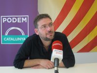 Fachin (Podem) pide que el nuevo partido de los 'comuns' no salga de un pacto "entre cúpulas"