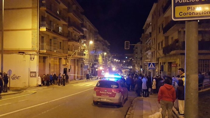 Incendio en una vivienda en Estella.