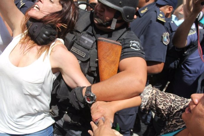 Diputada argentina agredida