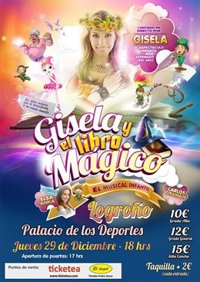 'Gisela y el libro mágico' llega a Logroño el próximo 29 de diciembre con las mejores canciones de Disney