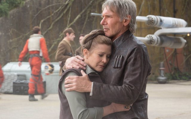 Han Solo y Leia