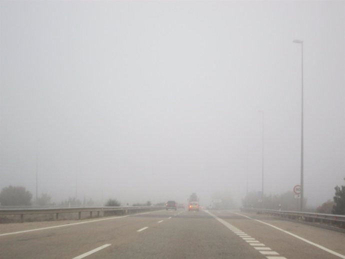 Niebla en las carreteras aragonesas.