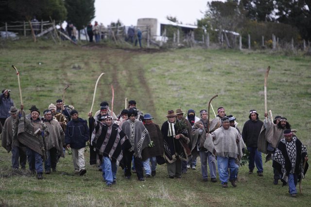 Campesinos mapuches en Chile