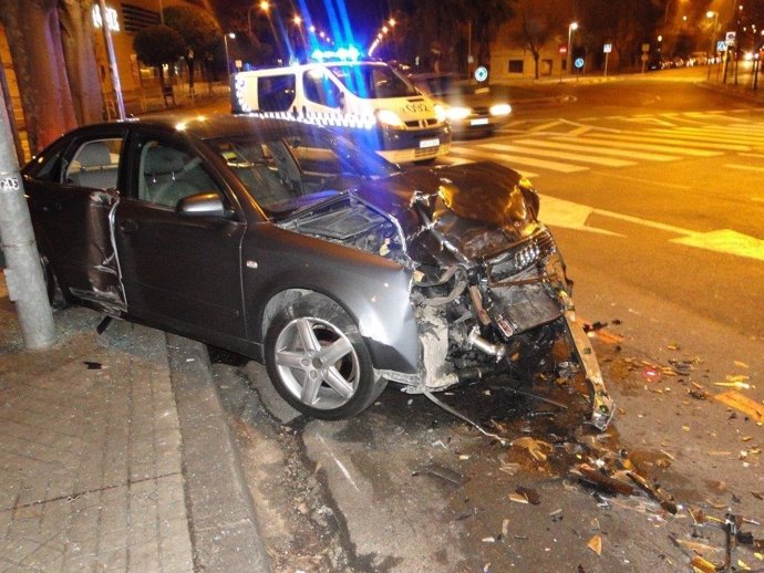 Accidente de tráfico en Pamplona.