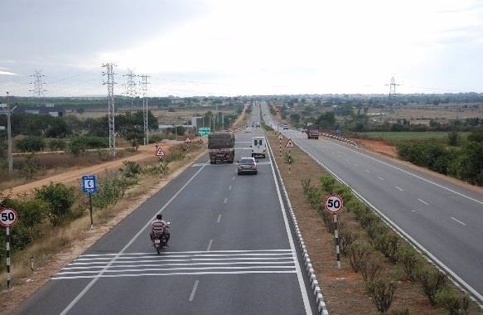 Una de las autopistas de Abertis en India