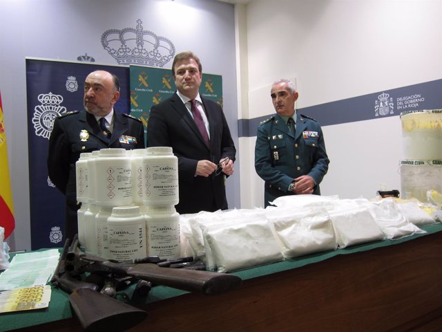 Bretón, Mélida y Raposo informan de operación drogas sintéticas