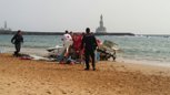Una avioneta se estrella en la playa de Las Teresitas