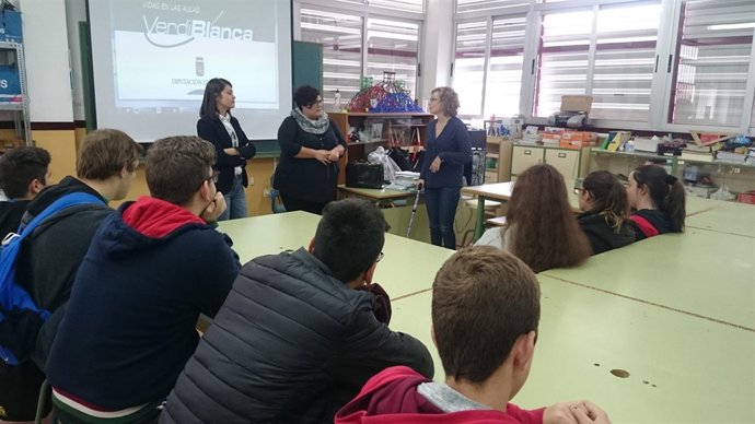 Uno de las experiencias de 'Vidas en las aulas' en Almería.