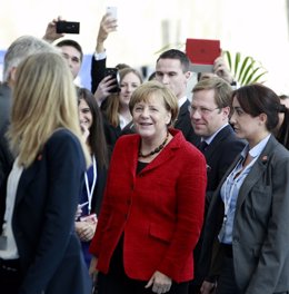 Angela Merkel en el Congreso del Partido Popular Europeo