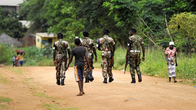 Militares en Mozambique