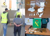 La Guardia Civil detiene a un matrimonio presuntamente responsable de un punto de venta de droga en La Tercia