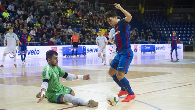 FC Barcelona Lassa ante el Santiago Futsal