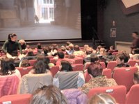 Aforo completo y 150 kilos de comida recaudados en la jornada de cine a favor de Cáritas