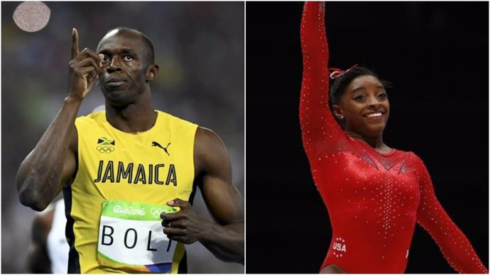 Usain Bolt y Simone Biles, mejores deportistas del año
