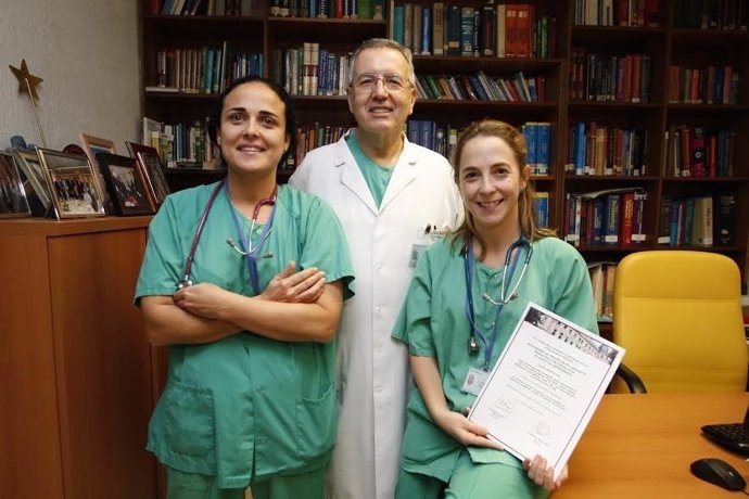 Integrantes del servicio de Pediatría del Hospital Reina Sofía