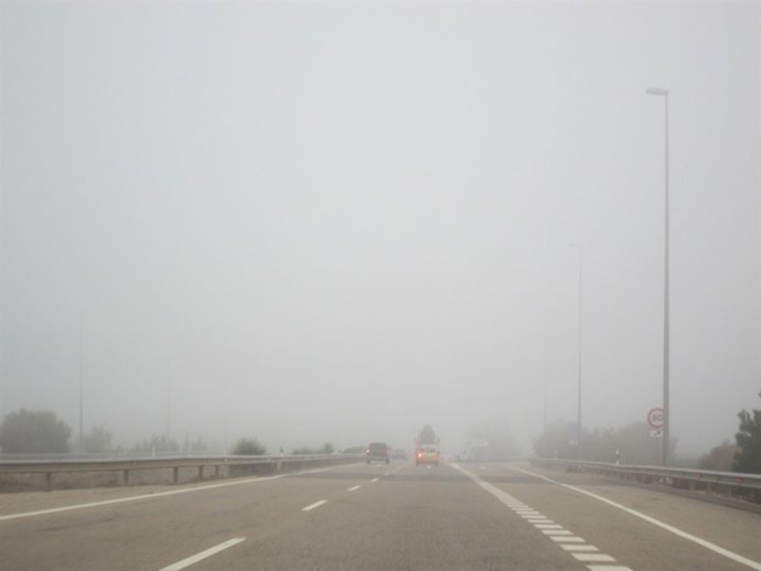 Niebla en las carreteras aragonesas.