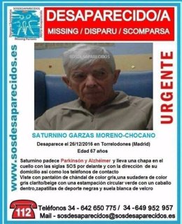 Desaparecido anciano en Torrelodones