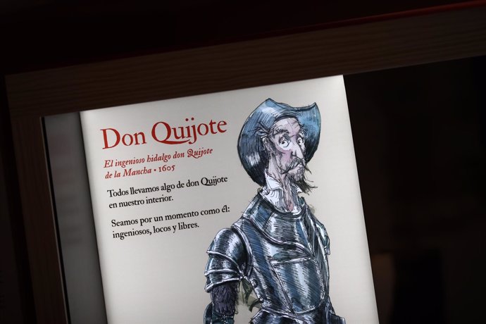 Exposición 16 personajes que maravillan y...Miguel de Cervantes
