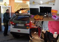 La Guardia Civil detiene in fraganti en Cabo de Palos a un grupo juvenil dedicado a cometer robos en viviendas