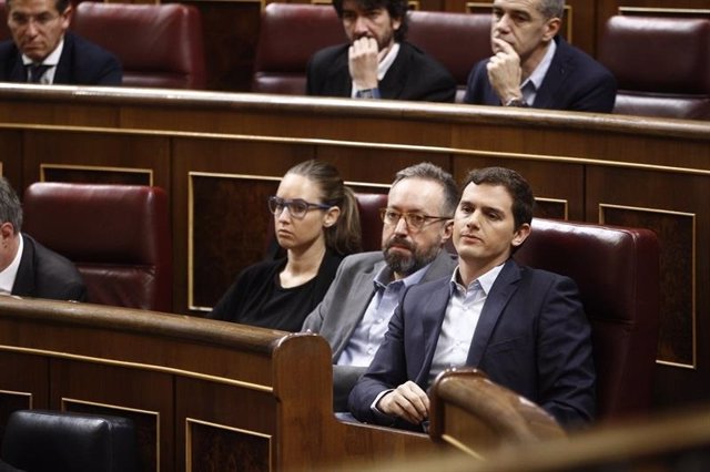 Albert Rivera y Juan Carlos Girauta en el Congreso