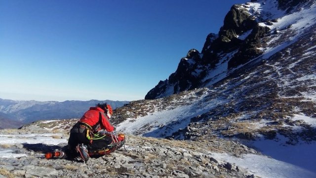 Rescate de un montañero en Peña Prieta 
